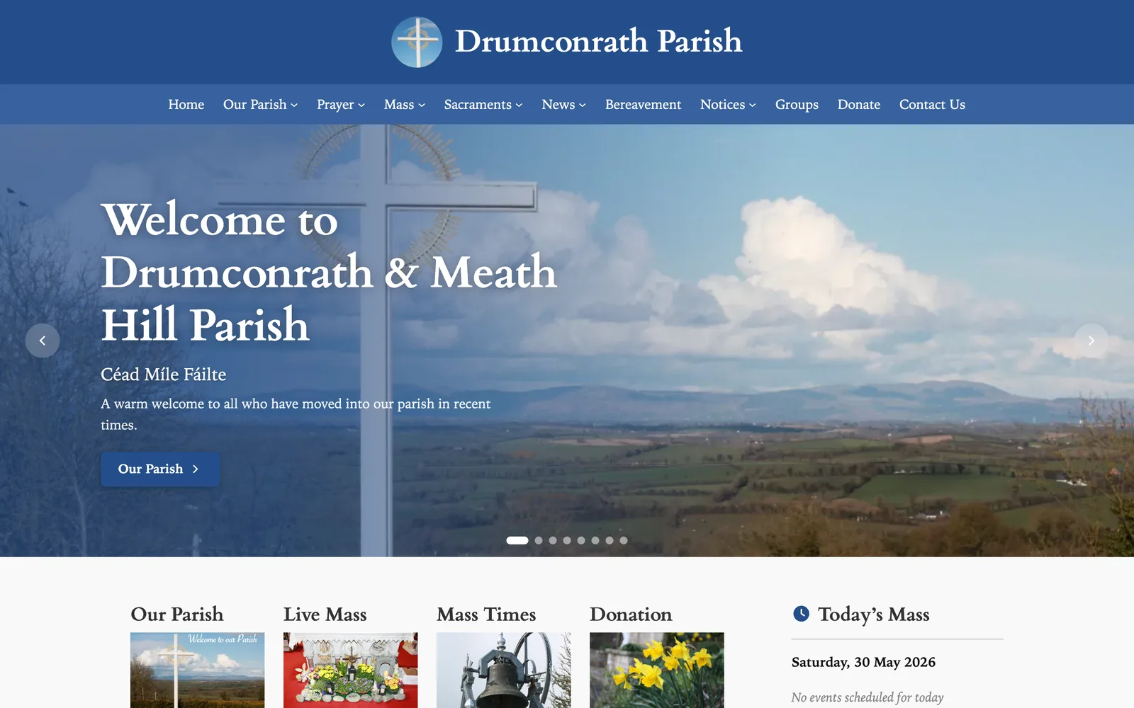 Drumconrath Parish website homepage